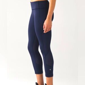 Lululemon Pace Rival Crop 22" Midnight Navy Size 6